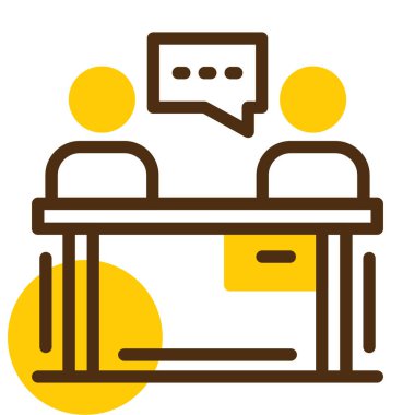 masa simgesi vektör illüstrasyonu