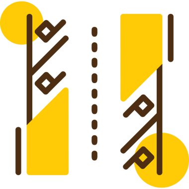 Yol işaretleri, illüstrasyon, beyaz arkaplan üzerindeki vektör.