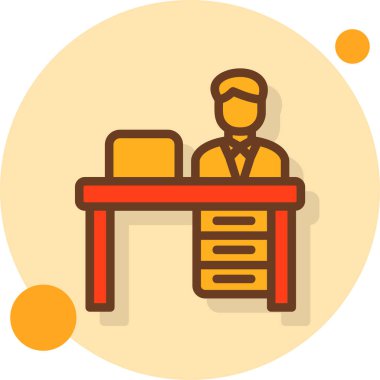 Takım elbiseli bir adamın vektör çizimi