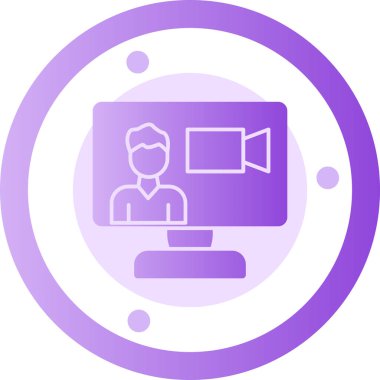 Video konferansı. Basit resimleme