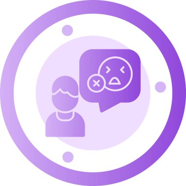 Konuş. Web simgesi basit illüstrasyon