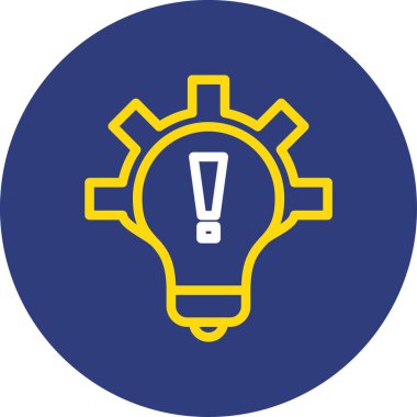 Vektör illüstrasyonu, lamba simgesi