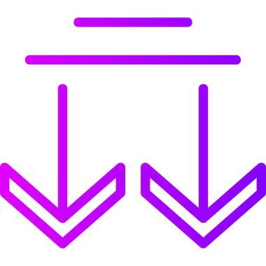 yön okları ince çizgi vektör simgesi