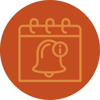 Zil. Web simgesi basit illüstrasyon