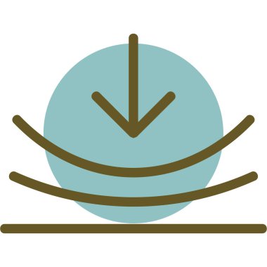 Bir ağaç simgesinin vektör illüstrasyonu