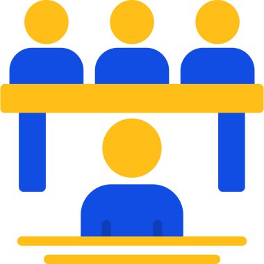 Konferans toplantı simgesi doldurulmuş özet biçimi