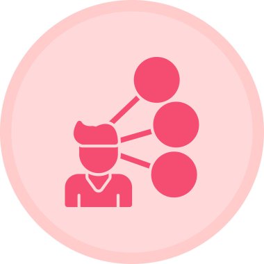 İnsanlar. Web simgesi basit illüstrasyon