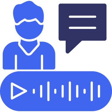 Konuş. Web simgesi basit illüstrasyon