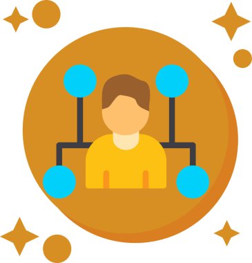 iş insanları simgesi, vektör illüstrasyonu