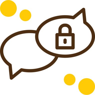 Kilit. Web simgesi basit illüstrasyon