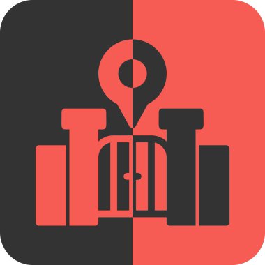 harita simgesi vektör illüstrasyonu