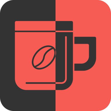 Çay simgesi, vektör illüstrasyonu