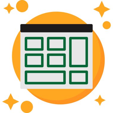 tarayıcı pencere simgesi vektör illüstrasyonu