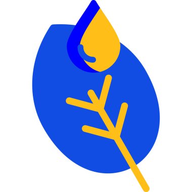 Yaprak ikonu vektör illüstrasyonu