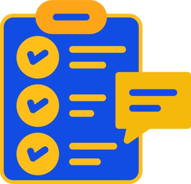 Kontrol listesi. Web simgesi basit illüstrasyon