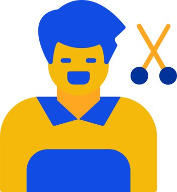 Oyuncu. Web simgesi basit illüstrasyon