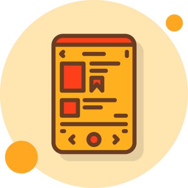 Kitap. Web simgesi basit illüstrasyon