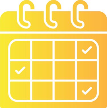 Takvim simgesi, vektör illüstrasyon tasarımı