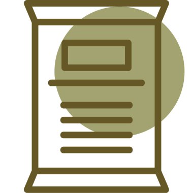 Belge. Web simgesi basit illüstrasyon