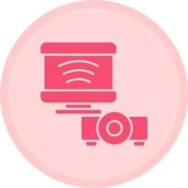 Kameranın modern simgesinin vektör illüstrasyonu