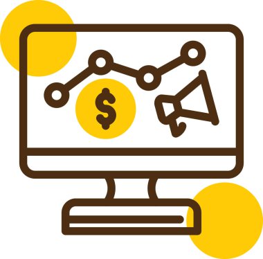 iş büyüme vektör simgesi