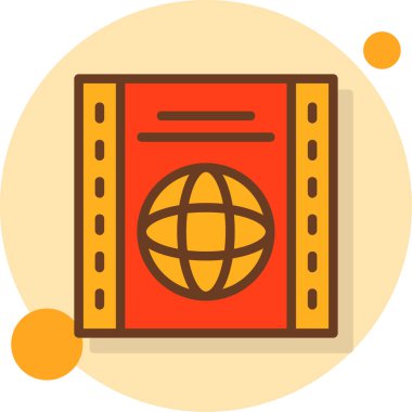 Kitap. Web simgesi basit illüstrasyon