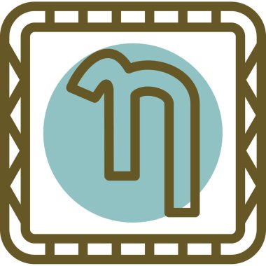 Modern bir simgenin vektör illüstrasyonu