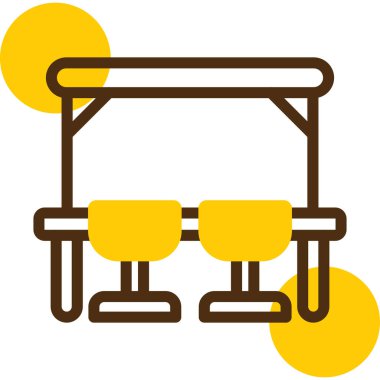 Salla. Web simgesi basit illüstrasyon