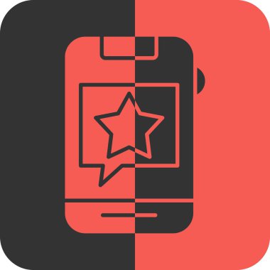 Bir yıldız simgesinin vektör illüstrasyonu