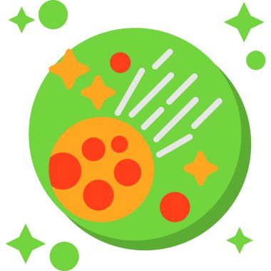 Beyaz arkaplanda izole edilmiş modaya uygun düz biçimli virüs simgesi