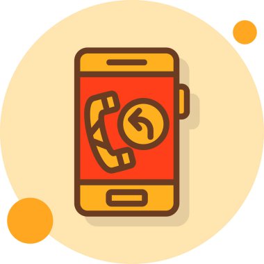 - Telefon. Web simgesi basit illüstrasyon