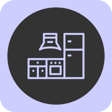 vektör mutfak ve pişirme sembolü