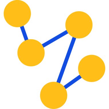 ağ bağlantı simgesi. düz renk tasarım vektör çizimi.