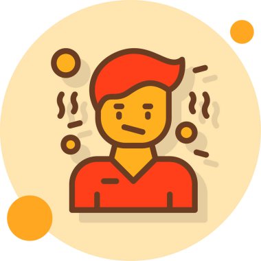 Adamım. Web simgesi basit illüstrasyon