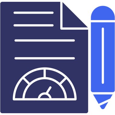 Belge. Web simgesi basit illüstrasyon