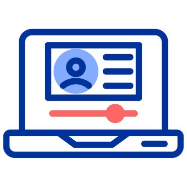 çevrimiçi pazarlama simgesi, vektör illüstrasyonu