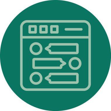 Seo simgesinin vektör illüstrasyonu