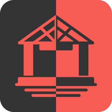 ev simgesi, vektör illüstrasyonu