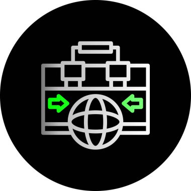 Harita simgesi, vektör illüstrasyonu