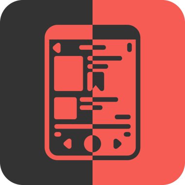 Modern simgenin vektör illüstrasyonu