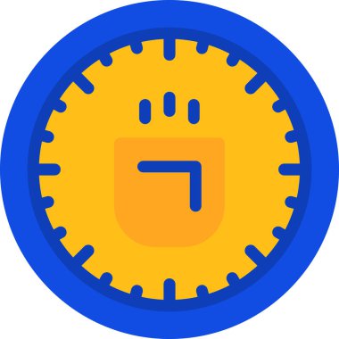 Saat. Web simgesi basit illüstrasyon