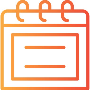 Takvim. Web simgesi basit illüstrasyon