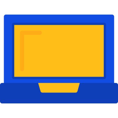 Bilgisayar. Basit düz resimleme