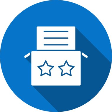 Reyting sembolü, düzenlenebilir felç. kutu vektör işaretini işaretle, grafikler, desen.