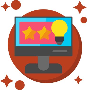 bir yıldızlı bilgisayar ekranı