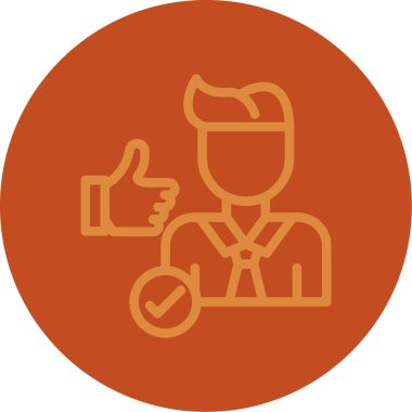 Müşteri servisi simgesi, vektör tasarımı