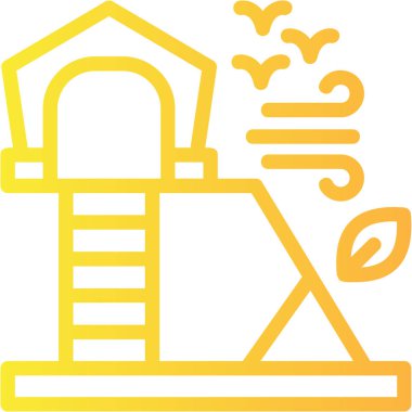 Modern yapı simgesinin vektör illüstrasyonu