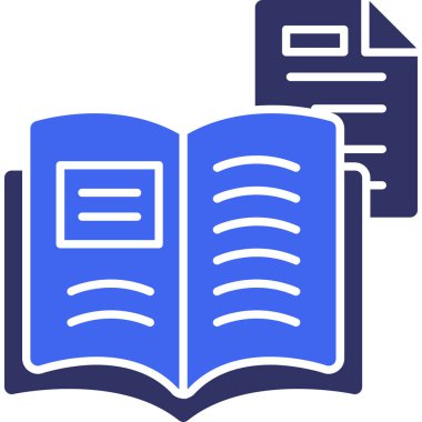 Kitaplar. Web simgesi basit illüstrasyon