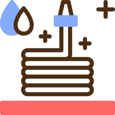 Su. Web simgesi basit illüstrasyon