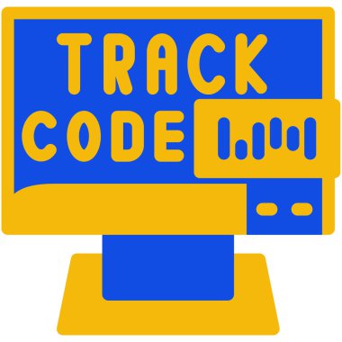 kod kod simgesi, vektör illüstrasyonu